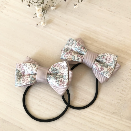 2 リバティ ヘアゴムセット リバティ ヘアゴムセット♡