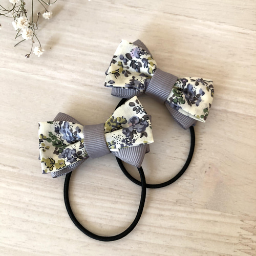 リバティ ハンドメイド ヘアゴム3個242 楽天市場】リバティ 柄のヘアゴム 2個セット ツインテールにも 写真