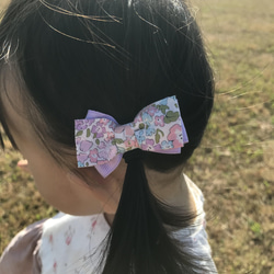 2個セット♡petit liberty♡リバティヘアゴム♡リボンヘアゴムセット 4枚目の画像