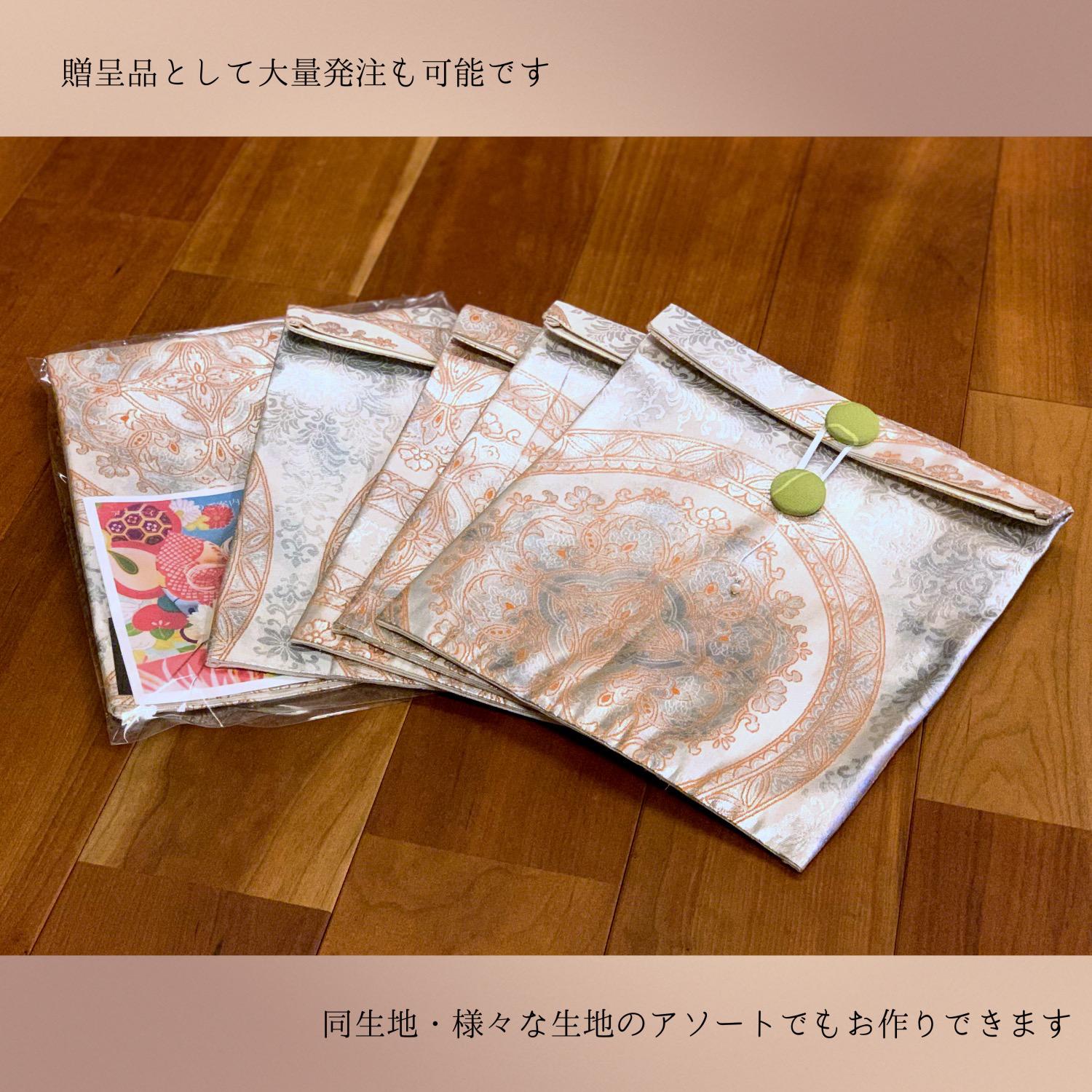 【送料無料】和小物　ギフト　iPadケース　大正ロマン　帯封筒ケース（2種）【色変更可能】