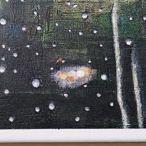 原画☆雨のしずく☆アクリル画・キャンバス 未明の雨 雨だれ 萌 原画☆雨のしずく☆アクリル画・キャンバス 未明の雨 雨だれ 萌