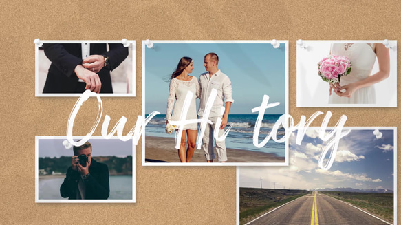 思い出に残る結婚式のプロフィールムービー 2枚目の画像