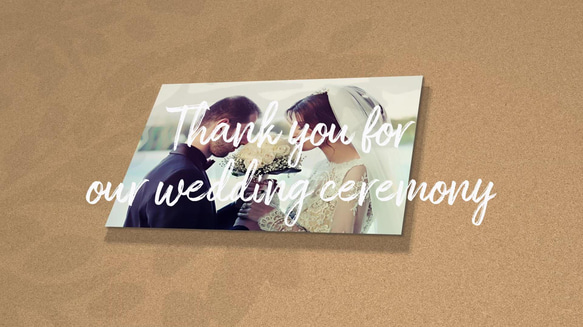 思い出に残る結婚式のプロフィールムービー 1枚目の画像