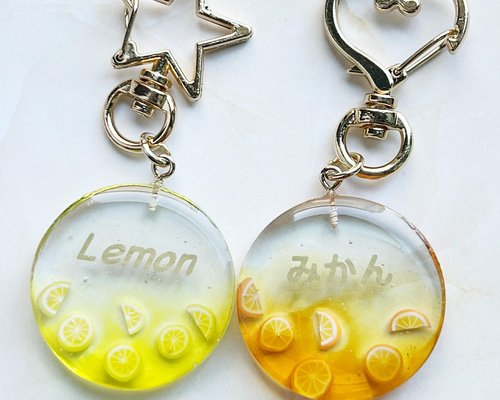 蜜柑ページ。名入れチャーム、キーホルダー　8点 72b3e615db23d13c0b776dee5bab94