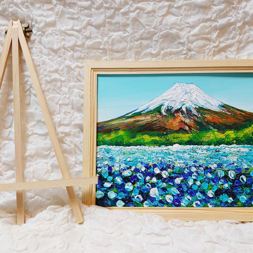 油絵 絵画 原画『星降る花畑』再販の通販 by えびな｜ラクマ