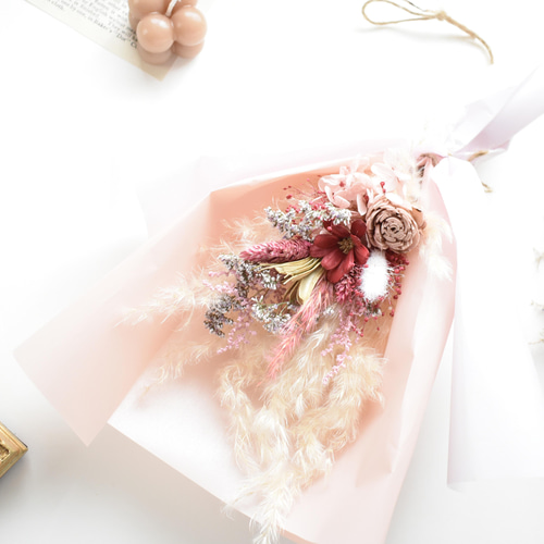 ドライフラワー プリザーブドフラワー 花束 スワッグ ブーケ スワッグ