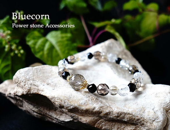 【安裝】銀髮晶、煙晶、莫里恩黑晶、玫瑰晶等手鍊天然石 第1張的照片
