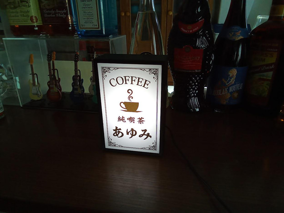 コーヒー 純喫茶 カフェ 喫茶店 昭和 レトロ インテリア デスクトップ 看板 玩具 面白雑貨 置物 雑貨 LEDライト 6枚目の画像