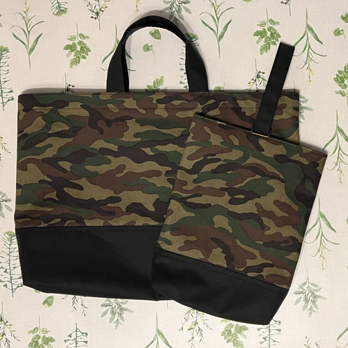 ハンドメイド【セットアップ＆レッスンバッグ】 お受験専門店品質 レッスン お受験バッグ 手刺繍スモッキング