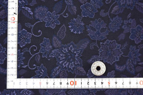 織錦布布 Hanamon Karakusa 海軍藍（無金色）（限定顏色） ☆ 織物寬度約 33 厘米 x 長度 50 厘米 ☆ 第7張的照片