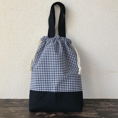 ⭐︎⭐︎確認用⭐︎⭐︎bob　上履き入れ、巾着袋 ギンガムチェックの上履き入れ・巾着袋 上履き袋 annyeon洋品店 通販