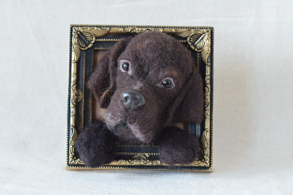 羊毛フェルト　ラブラドールレトリーバー 羊毛フェルトのラブラドールです😆考えてみるとこの色のラブは