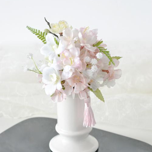 ハンドメイド❣️春のフラワーアレンジ桜の花❣️ 春のアレンジメント】シャビーシックピンク Lサイズ 桜と春