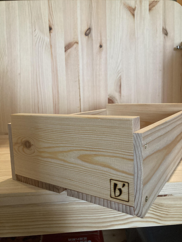 b'works  ちいさな木箱　ウッドボックス　小物入れ　木製 12枚目の画像