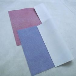 シープレザーデニム加工#Blue-Pink,Khaki,Brownの4枚セット 4枚目の画像