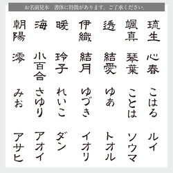 和風 ハンコ風名前入り 薄手巾着☆おむつポーチ シューズケース バッグ　お着替え 入園入学祝い 入園入学準備  名入れ 10枚目の画像