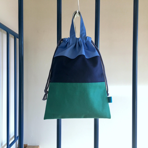 入学3点セット】シンプルボーダー○手提げ袋・体操服袋