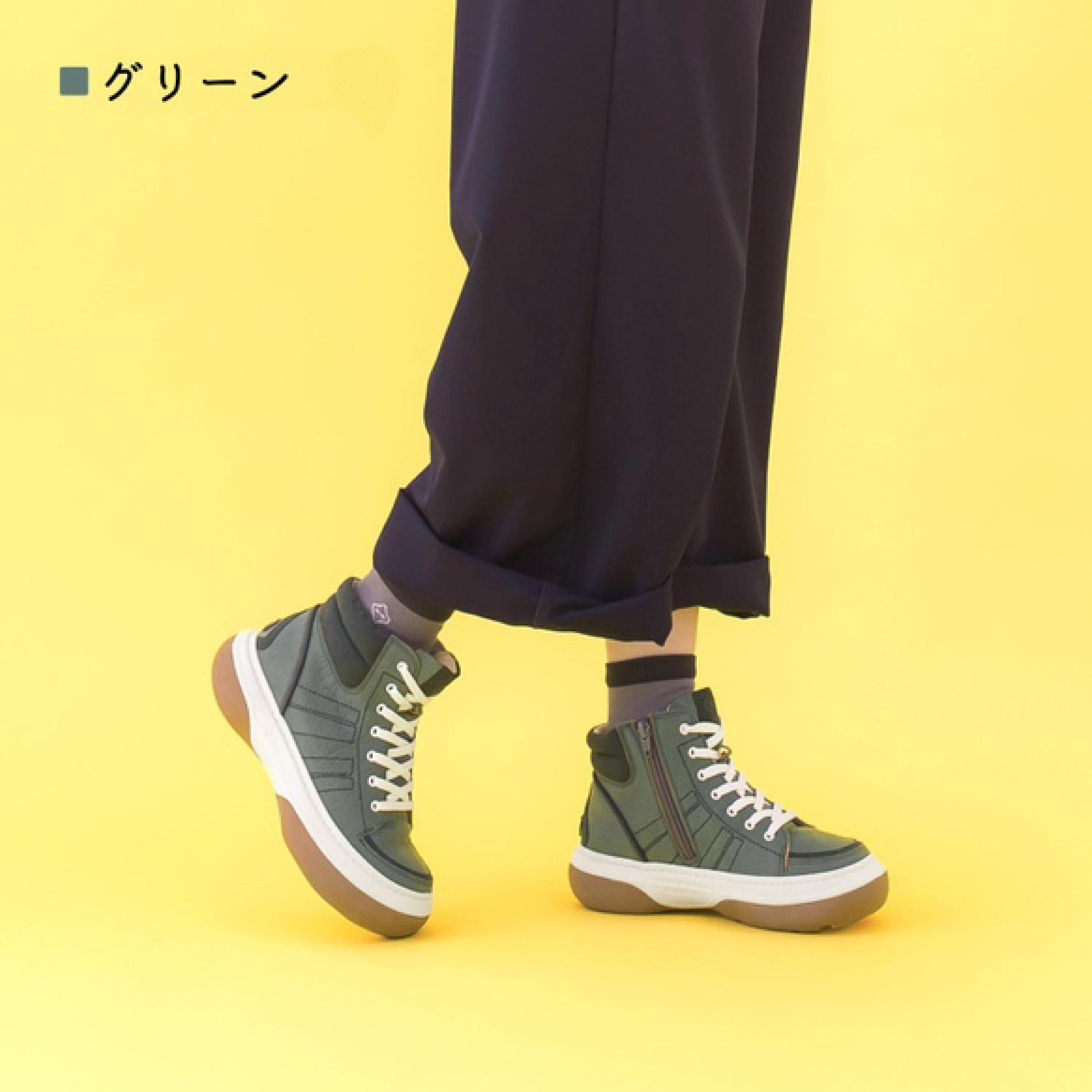 レースアップハイカットシューズ ユニセックス 男女兼用 RegettaCanoe-リゲッタカヌー- CJFT-003