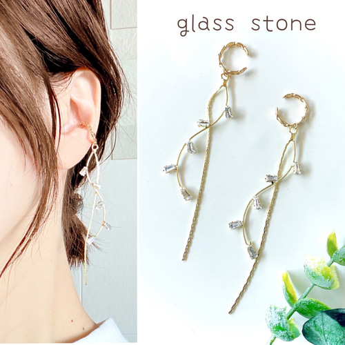 パール イヤーカフ ピアス 風 アクセサリー ノンホール バロック