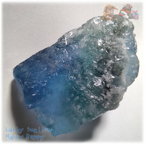 お得6.2cm高品質 ハイグレード ブルー 特別な模様 フローライト