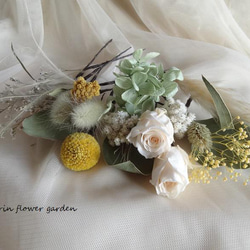 ヘッドドレス～パンパスグラスのホワイトゴールドstyle～髪飾り ドライフラワー ヘッドドレス～パンパスグラスのホワイトゴールドstyle～髪飾り ドライ