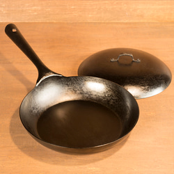 受注生産】鍛造鉄の中華鍋打出し25cm 鉄のフライパン 片手鍋 北京