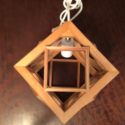 ペンダントライト　立方体(パターン1) 4枚目の画像
