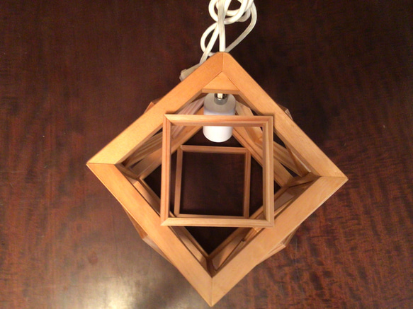 ペンダントライト　立方体(パターン1) 4枚目の画像