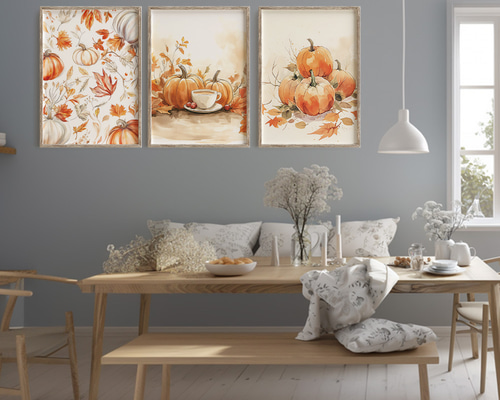 #ポスター#3種類#海外から取り寄せたインテリアポスター#美品 正方形 3枚 セット / 29.7cm 42cm フレーム付き 高級紙・高品質