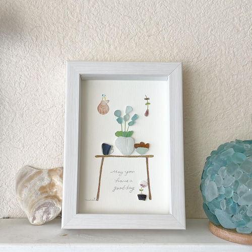 シーグラスアート 001 その他インテリア雑貨 umioto 通販