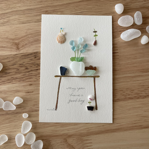 シーグラスアート 001 その他インテリア雑貨 umioto 通販