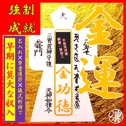 直筆名入れ祈祷】【最強力特別品】お金の形代お守り☆貯蓄収入大幅 