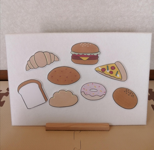 パネルシアター パン屋さんにお買い物  パン屋に５つのメロンパン 3枚目の画像