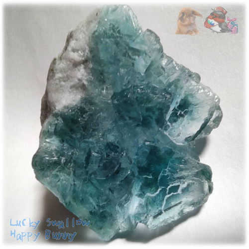 ◇ 秘蔵品 宝石質 特殊希少カラー ブルーフローライト 欠片 結晶 蛍石