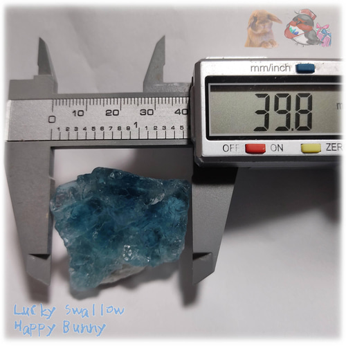 ◇ 秘蔵品 宝石質 特殊希少カラー ブルーフローライト 欠片 結晶
