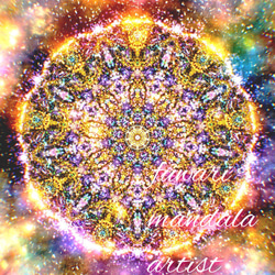 スピリチュアルアート　エネルギーアート　デジタルアート　絵画　イラスト 全てが喜びと愛に変わる】愛と光＊唯一無二の高波動曼荼羅エネルギー