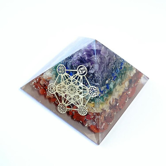 セブンチャクラストーン メタトロンキューブ 神聖幾何学 ピラミッド オルゴナイト 天然石 人気・おすすめ｜安定人気・収納便利におすすめ 丁寧対応 配送追跡可 国内発送・保証制度対応