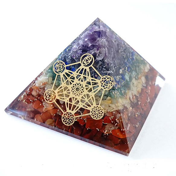 セブンチャクラストーン メタトロンキューブ 神聖幾何学 ピラミッド オルゴナイト 天然石 人気・おすすめ｜安定人気・収納便利におすすめ 丁寧対応 配送追跡可 国内発送・保証制度対応