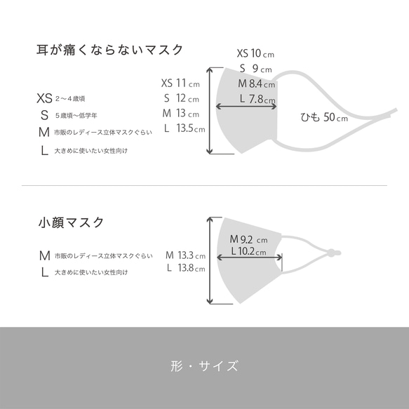 耳が痛くならないマスク【形・サイズ・裏地が選べる】オーガニックリバティ花柄　パトリックゴードン　ベージュ　046 6枚目の画像