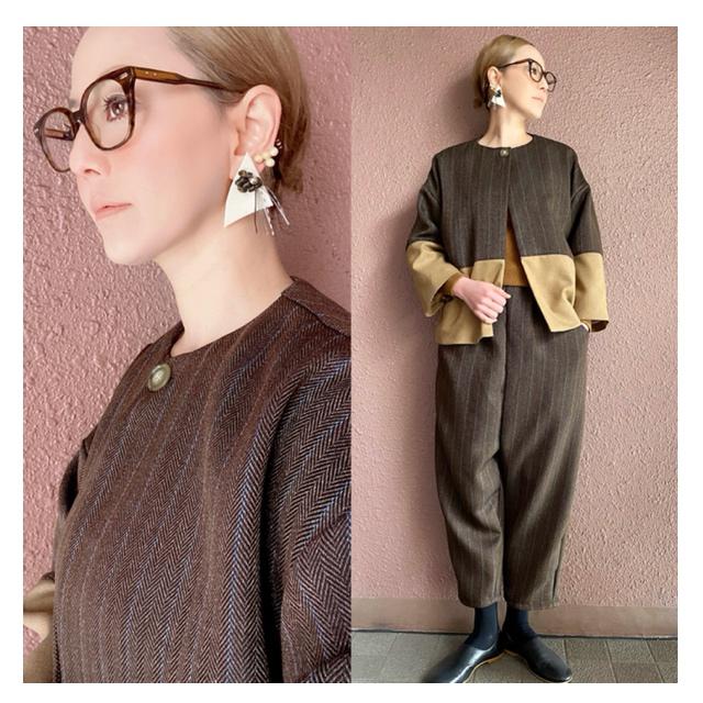 RATA❤️卒業＆入学にも❤️お洒落感たっぷりなハーフジャケット❤️パンツやスカートとセットアップでも❤️