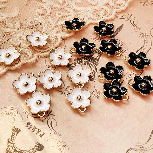 ガラス製花柄チャーム5個セット charm0127-2a.jpg