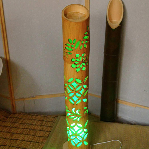 多彩の灯り 竹灯籠 竹灯り 彩変化のあかり 竹ランプ 〜〜煌き  