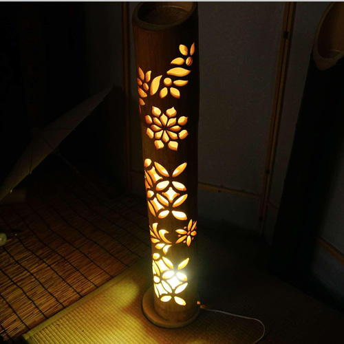 多彩の灯り 竹灯籠 竹灯り 彩変化のあかり 竹ランプ 〜〜煌き  