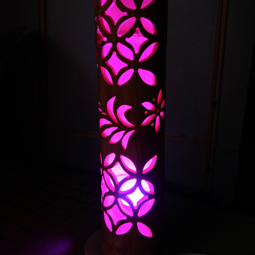 多彩の灯り 竹灯籠 竹灯り 彩変化のあかり 竹ランプ 〜〜煌き  