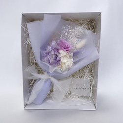 【専用ページ】トランク3点 ドライフラワー ブーケ まとめ売り 再販×6 ラベンダー系 ♡Box in ラッピングブーケ♡ローズ