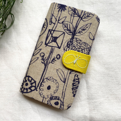 11-5 iPhone他、全機種対応 手帳型ケース ミナペルホネン letter of  