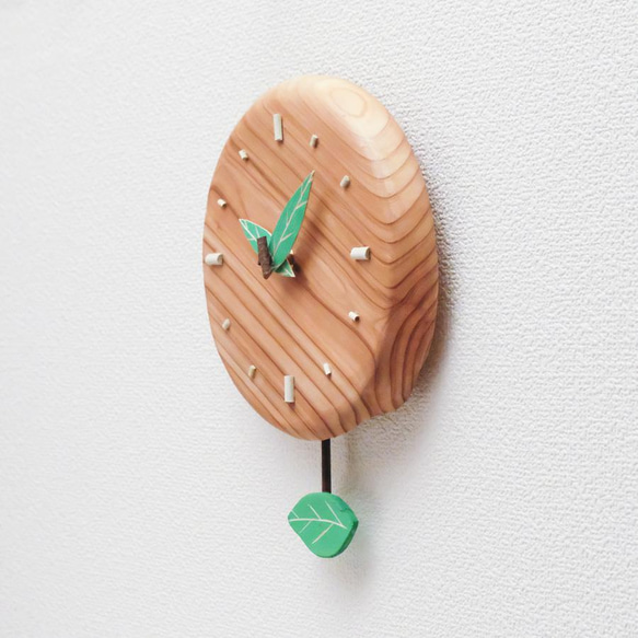 　手作り木の振り子掛時計 3枚目の画像