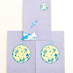 ★福袋★　宇宙　ロケット　月　地球　スケジュール帳　レターセット　ポストカード 7枚目の画像