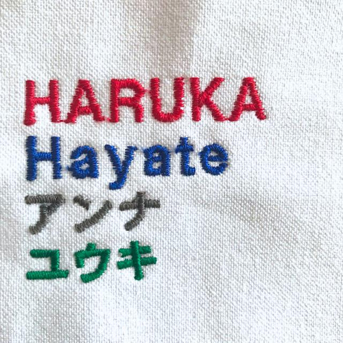 お名前刺繍 ベビー・キッズ ミニタオルハンカチ ＊ トウシューズ 