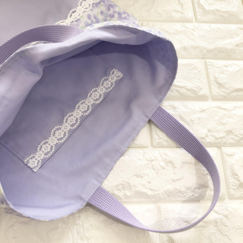 レース付きレッスンバッグ(送料無料) エコバッグ・サブバッグ rodemu